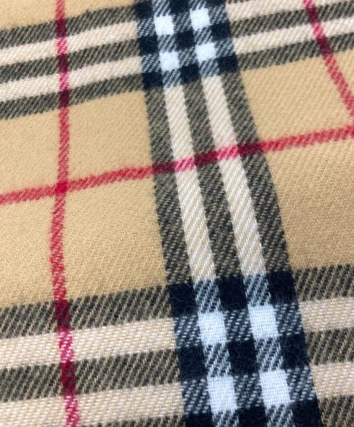 Burberry's（バーバリー）Burberry's (バーバリーズ) ノバチェックウールマフラー ブラウンの古着・服飾アイテム
