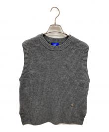 BLUE LABEL CRESTBRIDGE（ブルーレーベルクレストブリッジ）の古着「ウールニットベスト」｜グレー