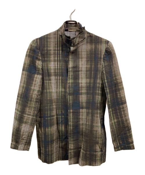 BOTTEGA VENETA（ボッテガベネタ）BOTTEGA VENETA (ボッテガベネタ) シアサッカージャケット ブラウン サイズ:48の古着・服飾アイテム