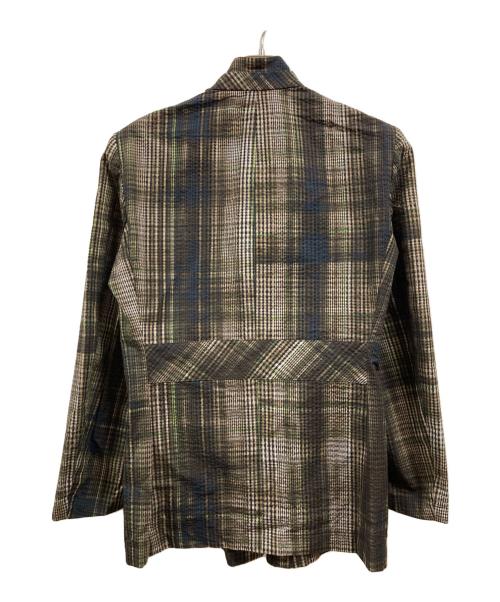 BOTTEGA VENETA（ボッテガベネタ）BOTTEGA VENETA (ボッテガベネタ) シアサッカージャケット ブラウン サイズ:48の古着・服飾アイテム