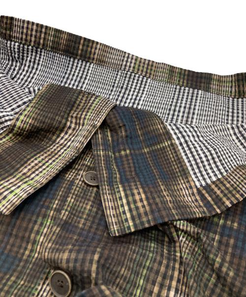 BOTTEGA VENETA（ボッテガベネタ）BOTTEGA VENETA (ボッテガベネタ) シアサッカージャケット ブラウン サイズ:48の古着・服飾アイテム