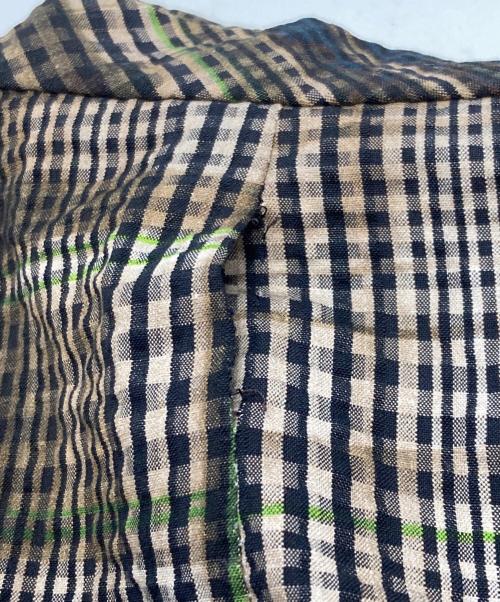 BOTTEGA VENETA（ボッテガベネタ）BOTTEGA VENETA (ボッテガベネタ) シアサッカージャケット ブラウン サイズ:48の古着・服飾アイテム