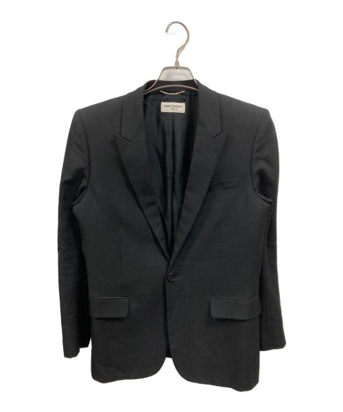 Saint Laurent Paris（サンローランパリ）Saint Laurent Paris (サンローランパリ) 14AW スモーキングピークドラペルジャケット　エディスリマン期  ブラック サイズ:48の古着・服飾アイテム