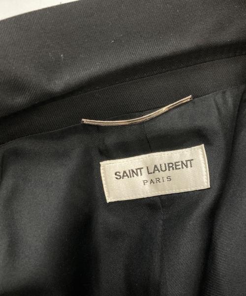 Saint Laurent Paris（サンローランパリ）Saint Laurent Paris (サンローランパリ) 14AW スモーキングピークドラペルジャケット　エディスリマン期  ブラック サイズ:48の古着・服飾アイテム