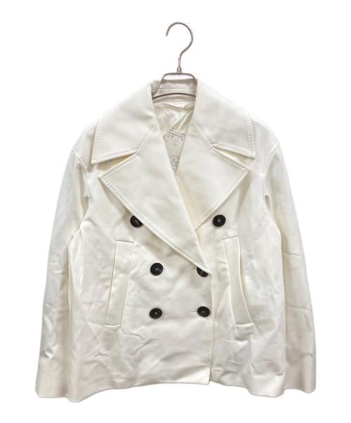 Max Mara Studio（マックスマーラ ストゥディオ）MAX MARA STUDIO (マックスマーラ ストゥディオ) ショートジャケット ホワイト サイズ:38の古着・服飾アイテム