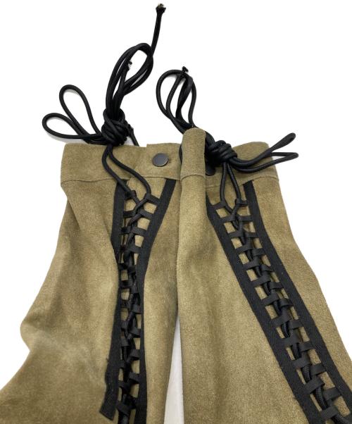 Virgin Ataraxia（ヴァージンアタラクシア）Virgin Ataraxia (ヴァージンアタラクシア) Cathedral 刺繍 SUEDO TRUCKER JACKET ブラウン サイズ:Ｍの古着・服飾アイテム