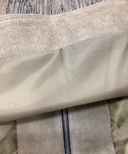 Virgin Ataraxia（ヴァージンアタラクシア）Virgin Ataraxia (ヴァージンアタラクシア) Cathedral 刺繍 SUEDO TRUCKER JACKET ブラウン サイズ:Ｍの古着・服飾アイテム