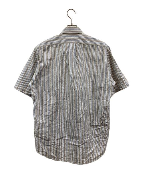 RALPH LAUREN（ラルフローレン）RALPH LAUREN (ラルフローレン) シアサッカーストライプ半袖シャツ ホワイト サイズ:Ｍの古着・服飾アイテム