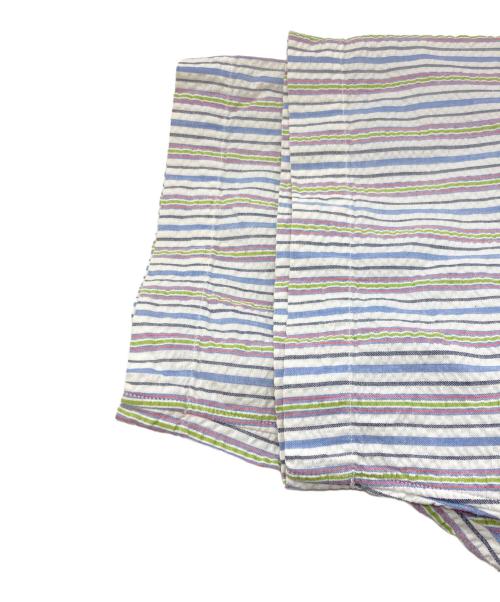 RALPH LAUREN（ラルフローレン）RALPH LAUREN (ラルフローレン) シアサッカーストライプ半袖シャツ ホワイト サイズ:Ｍの古着・服飾アイテム