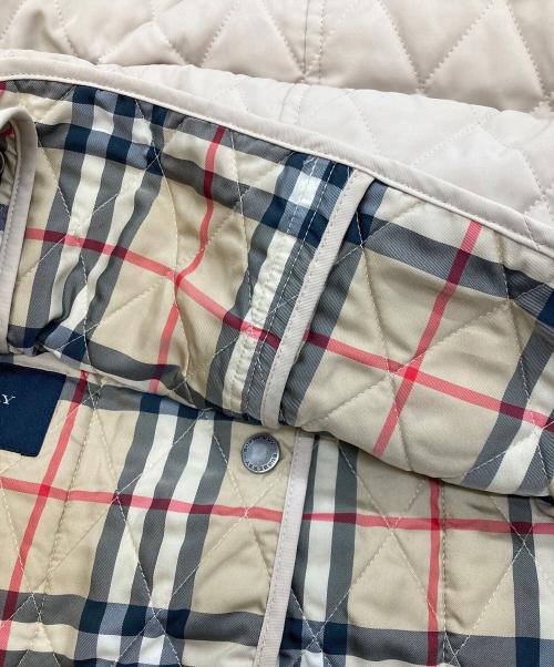 BURBERRY LONDON（バーバリーロンドン）BURBERRY LONDON (バーバリーロンドン) 裏ノバチェックキルティングジャケット ベージュ サイズ:36の古着・服飾アイテム