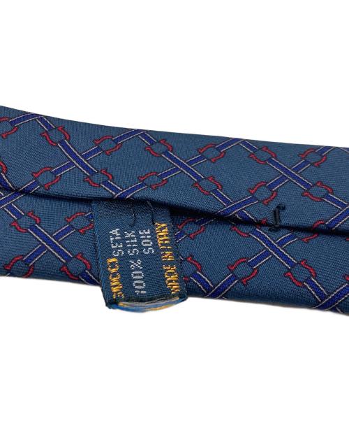 GUCCI（グッチ）GUCCI (グッチ) シルクネクタイ ネイビー サイズ:不明の古着・服飾アイテム