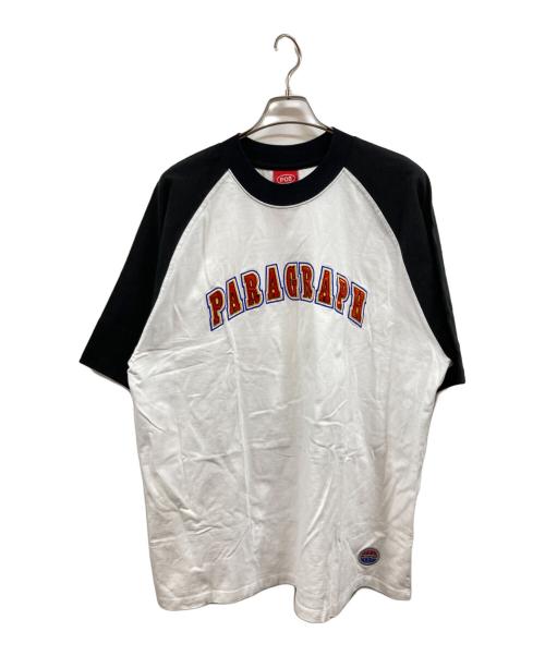 paragraph（パラグラフ）Paragraph (パラグラフ) Tシャツ ホワイト×ブラック サイズ:不明の古着・服飾アイテム