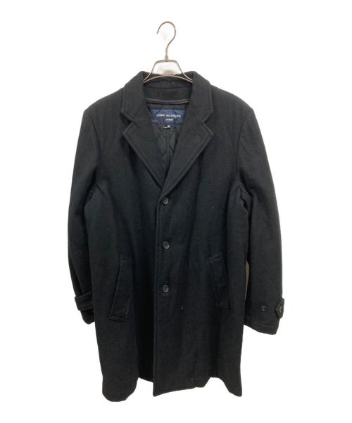 COMME des GARCONS HOMME（コムデギャルソン オム）COMME des GARCONS HOMME (コムデギャルソン オム) ウールコート ブラック サイズ:Ｍの古着・服飾アイテム