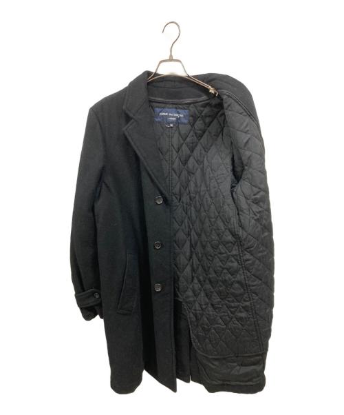 COMME des GARCONS HOMME（コムデギャルソン オム）COMME des GARCONS HOMME (コムデギャルソン オム) ウールコート ブラック サイズ:Ｍの古着・服飾アイテム