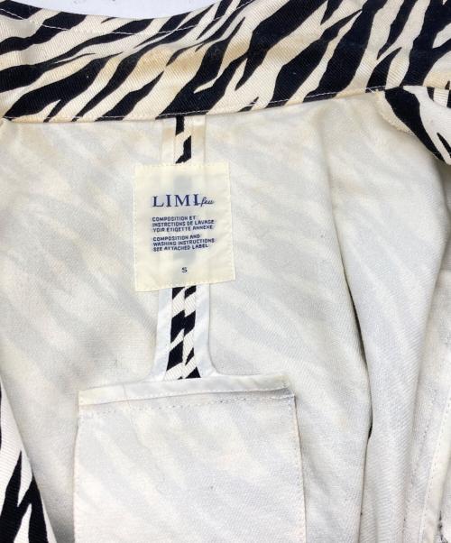 LIMI feu（リミフゥ）LIMI feu (リミフゥ) ゼブラ柄コート ホワイト×ブラック サイズ:Sの古着・服飾アイテム