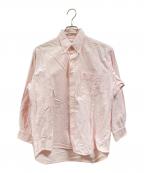 Yves Saint Laurentイヴサンローラン）の古着「ストライプシャツ」｜ホワイト×ピンク