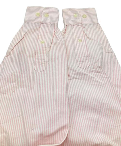 Yves Saint Laurent（イヴサンローラン）Yves Saint Laurent (イヴサンローラン) ストライプシャツ ホワイト×ピンク サイズ:Ｍの古着・服飾アイテム