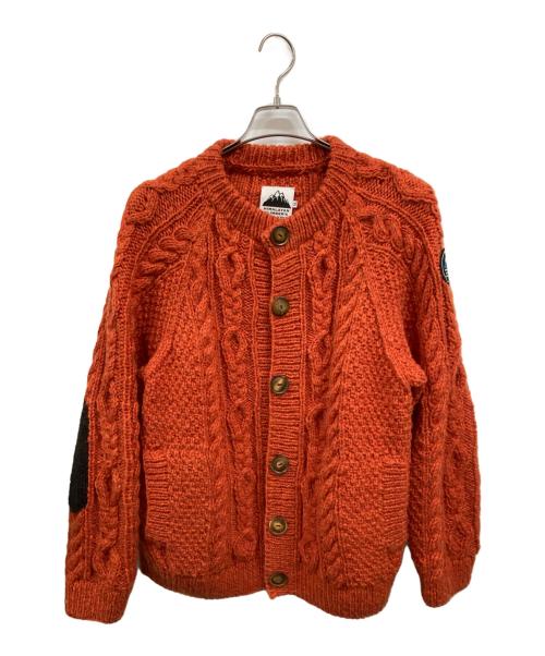 Himalayan Climber’s Hand-Knit（ヒマラヤンクライマーズハンドニット）HIMALAYAN CLIMBER’S HAND-KNIT (ヒマラヤンクライマーズハンドニット) ニットカーディガン オレンジ サイズ:Ｍの古着・服飾アイテム