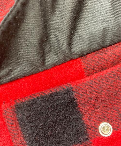 FILSON GARMENT（フィルソン ガーメント）FILSON GARMENT (フィルソン ガーメント) ウールチェックマッキーノジャケット レッド×ブラック サイズ:40の古着・服飾アイテム
