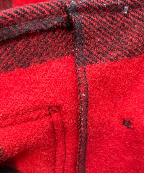 FILSON GARMENT（フィルソン ガーメント）FILSON GARMENT (フィルソン ガーメント) ウールチェックマッキーノジャケット レッド×ブラック サイズ:40の古着・服飾アイテム