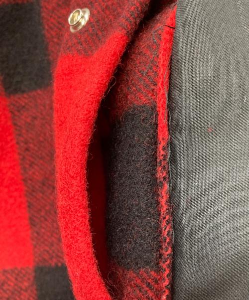FILSON GARMENT（フィルソン ガーメント）FILSON GARMENT (フィルソン ガーメント) ウールチェックマッキーノジャケット レッド×ブラック サイズ:40の古着・服飾アイテム