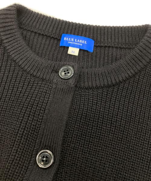BLUE LABEL CRESTBRIDGE（ブルーレーベルクレストブリッジ）BLUE LABEL CRESTBRIDGE (ブルーレーベルクレストブリッジ) ウールカーディガン ネイビー サイズ:38の古着・服飾アイテム