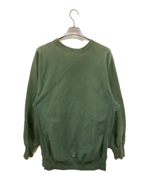Champion REVERSE WEAVE（チャンピオン リバース ウィーブ）Champion REVERSE WEAVE (チャンピオン リバース ウィーブ) ヴィンテージ刺繍ロゴスウェット グリーン サイズ:XXLの古着・服飾アイテム