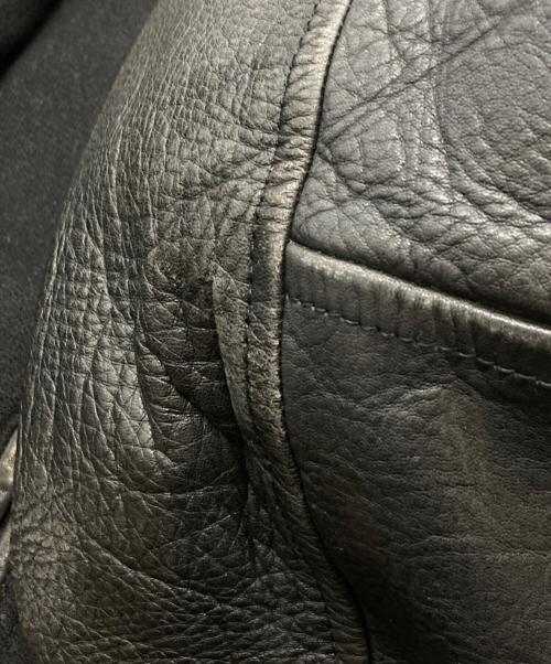 MEN'S BIGI SPORTS（メンズビギ）MEN'S BIGI SPORTS (メンズビギ) 袖レザーウールスタジャン ブラック サイズ:Ｍの古着・服飾アイテム