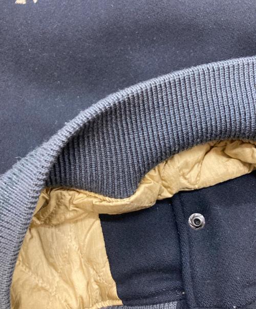 MEN'S BIGI SPORTS（メンズビギ）MEN'S BIGI SPORTS (メンズビギ) 袖レザーウールスタジャン ブラック サイズ:Ｍの古着・服飾アイテム