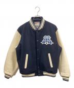 AVIREXアヴィレックス）の古着「TORCH&LAUREL VARSITY JACKET」｜ネイビー