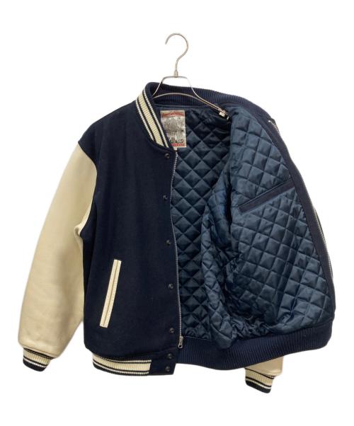AVIREX（アヴィレックス）AVIREX (アヴィレックス) TORCH&LAUREL VARSITY JACKET ネイビー サイズ:Lの古着・服飾アイテム