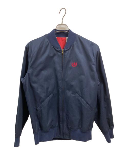 Thee Hysteric XXX（ジィ ヒステリックトリプルエックス）Thee Hysteric XXX (ジィ ヒステリックトリプルエックス) 刺繍ロゴブルゾン ネイビー サイズ:Ｍの古着・服飾アイテム