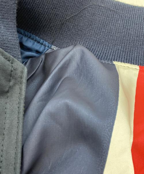 Thee Hysteric XXX（ジィ ヒステリックトリプルエックス）Thee Hysteric XXX (ジィ ヒステリックトリプルエックス) 刺繍ロゴブルゾン ネイビー サイズ:Ｍの古着・服飾アイテム