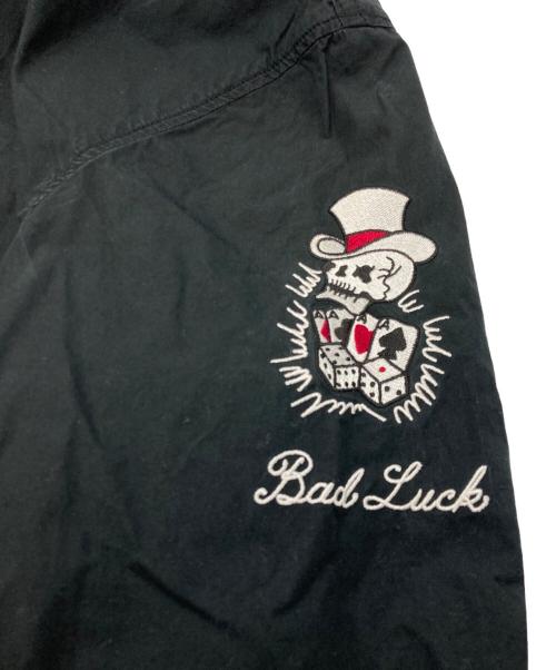 Hysteric Glamour（ヒステリックグラマー）Hysteric Glamour (ヒステリックグラマー) 刺繍ジップブルゾン ブラック サイズ:Ⅼの古着・服飾アイテム