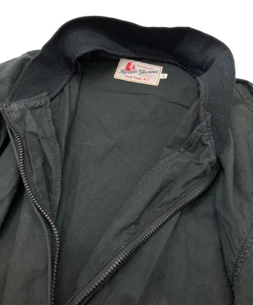 Hysteric Glamour（ヒステリックグラマー）Hysteric Glamour (ヒステリックグラマー) 刺繍ジップブルゾン ブラック サイズ:Ⅼの古着・服飾アイテム