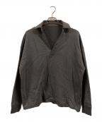 FRAMeWORKフレームワーク）の古着「衿付きスエットプルオーバー」｜グレー