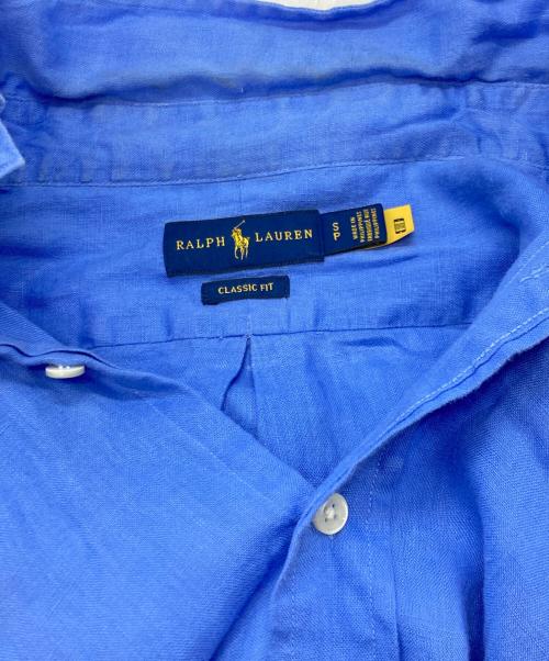 POLO RALPH LAUREN（ポロ・ラルフローレン）POLO RALPH LAUREN (ポロ・ラルフローレン) リネンシャツ ブルー サイズ:Sの古着・服飾アイテム