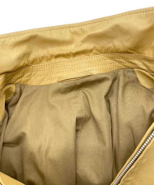 dunhill（ダンヒル）dunhill (ダンヒル) レザージャケット イエロー サイズ:Sの古着・服飾アイテム
