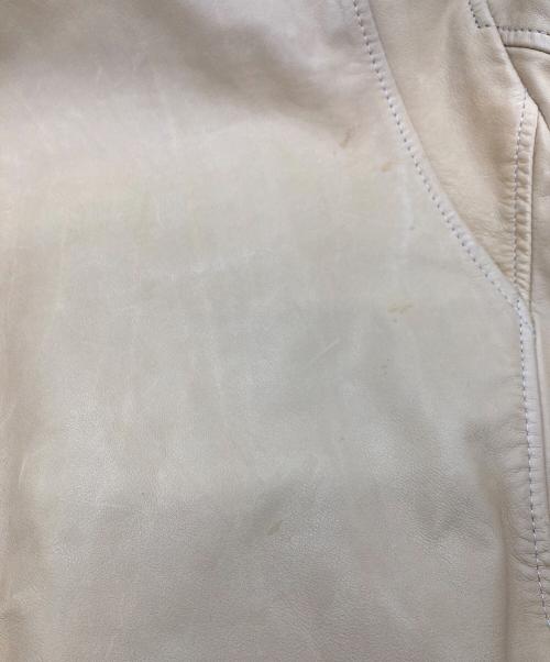 dunhill（ダンヒル）dunhill (ダンヒル) レザージャケット イエロー サイズ:Sの古着・服飾アイテム