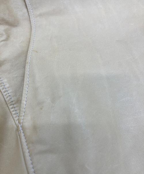 dunhill（ダンヒル）dunhill (ダンヒル) レザージャケット イエロー サイズ:Sの古着・服飾アイテム