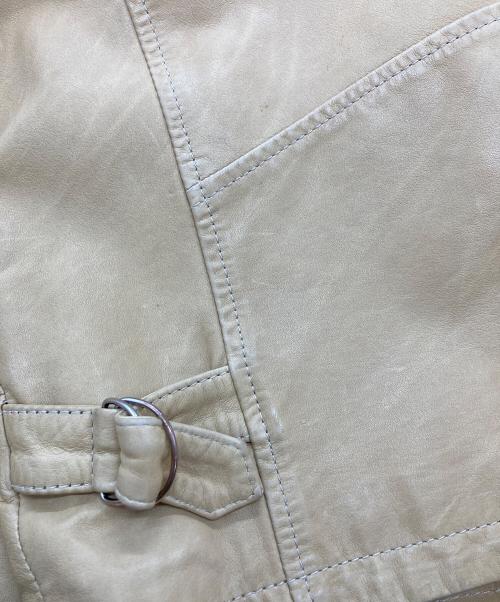 dunhill（ダンヒル）dunhill (ダンヒル) レザージャケット イエロー サイズ:Sの古着・服飾アイテム
