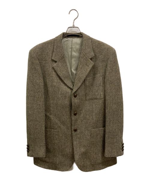 MARGARET HOWELL（マーガレットハウエル）MARGARET HOWELL (マーガレットハウエル) Harris Tweed (ハリスツイード) ツイードジャケット ブラウン サイズ:Lの古着・服飾アイテム