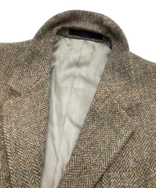 MARGARET HOWELL（マーガレットハウエル）MARGARET HOWELL (マーガレットハウエル) Harris Tweed (ハリスツイード) ツイードジャケット ブラウン サイズ:Lの古着・服飾アイテム