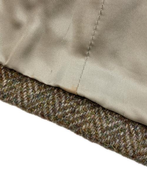 MARGARET HOWELL（マーガレットハウエル）MARGARET HOWELL (マーガレットハウエル) Harris Tweed (ハリスツイード) ツイードジャケット ブラウン サイズ:Lの古着・服飾アイテム