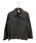 LABOUREURラブルール）の古着「フレンチブラックモールスキンジャケット」｜ブラック