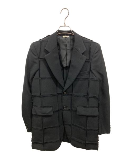 COMME des GARCONS HOMME PLUS（コムデギャルソンオムプリュス）COMME des GARCONS HOMME PLUS (コムデギャルソンオムプリュス) テーラードジャケット ブラック サイズ:XSの古着・服飾アイテム