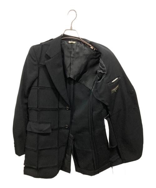 COMME des GARCONS HOMME PLUS（コムデギャルソンオムプリュス）COMME des GARCONS HOMME PLUS (コムデギャルソンオムプリュス) テーラードジャケット ブラック サイズ:XSの古着・服飾アイテム