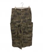 LIMPIDOCULUSリムピドキュラス）の古着「カモフラバギーパンツ」｜ブラウン