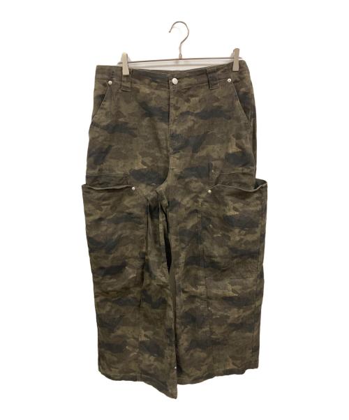LIMPIDOCULUS（リムピドキュラス）LIMPIDOCULUS (リムピドキュラス) カモフラバギーパンツ ブラウン サイズ:XLの古着・服飾アイテム