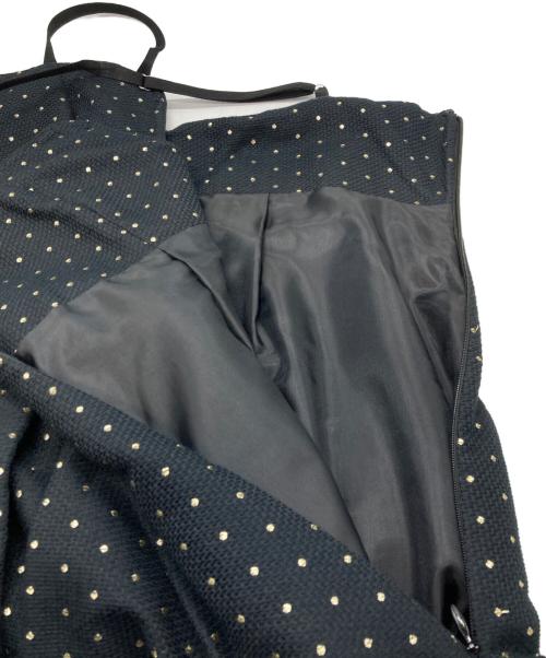 OBLI（オブリ）OBLI (オブリ) 米沢別注ゴールドドットキャミワンピース ブラック サイズ:1の古着・服飾アイテム